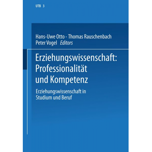 Erziehungswissenschaft: Professionalität und Kompetenz