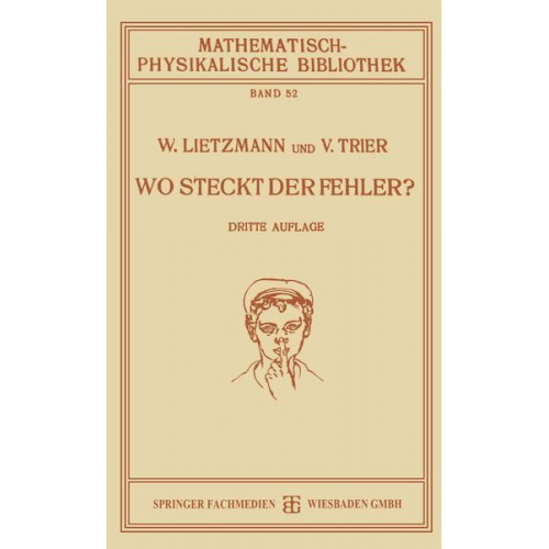 W. Lietzmann Viggo Trier - Wo Steckt der Fehler?