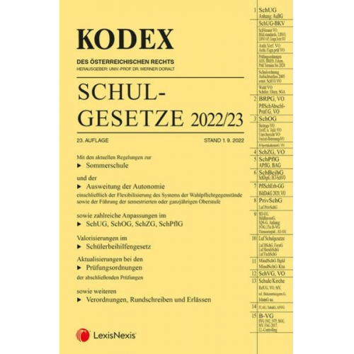 KODEX Schulgesetze 2022/23