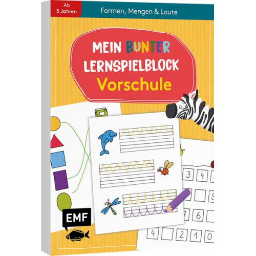 Mein bunter Lernspielblock – Vorschule: Formen, Mengen und Laute