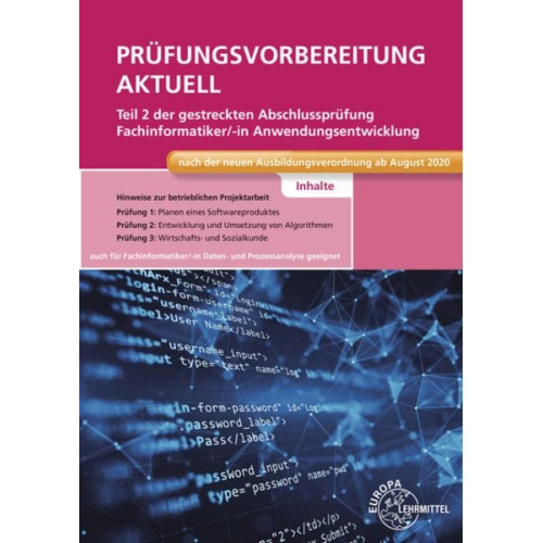 Dirk Hardy Annette Schellenberg Achim Stiefel - Prüfungsvorbereitung aktuell Teil 2 der gestreckten Abschlussprüfung - Fachinformatiker Anwendungsentwicklung
