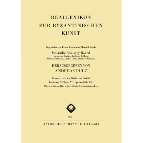 Reallexikon zur byzantinischen Kunst