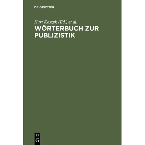 Wörterbuch zur Publizistik