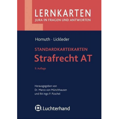 Andreas Lickleder - Strafrecht AT Standardkarteikarten