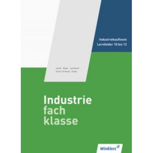 Nikolaus Janzik Ralf Köper Markus Lehmkuhl Felizitas Schuh-Terhardt Manfred Zindel - Industriefachklasse. Schülerbuch. 3. Ausbildungsjahr. Lernfelder 10 bis 12