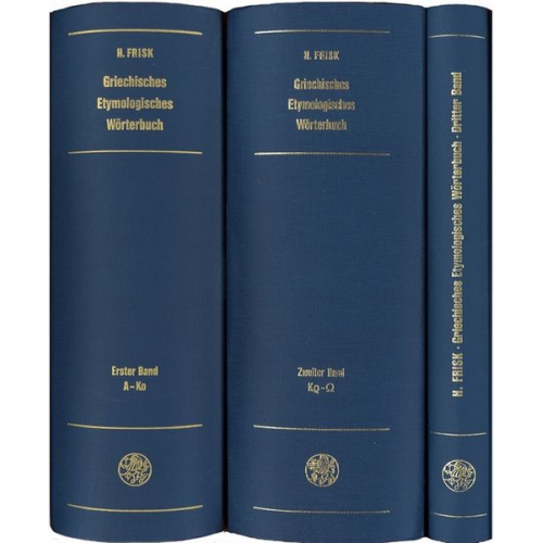 Hjalmar Frisk - Griechisches Etymologisches Wörterbuch