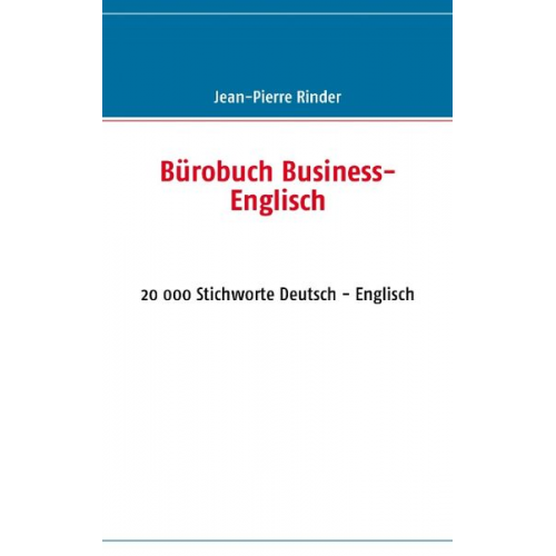 Jean-Pierre Rinder - Bürobuch Business-Englisch