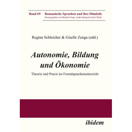 Regina Zenga-Hirsch Schleicher - Autonomie, Bildung und Ökonomie