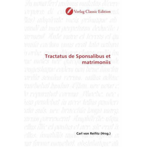 Tractatus de Sponsalibus et matrimoniis