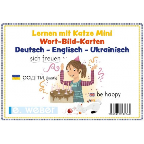 Grundwortschatz DAZ Wort-Bild-Karten Deutsch-Englisch-Ukrainisch