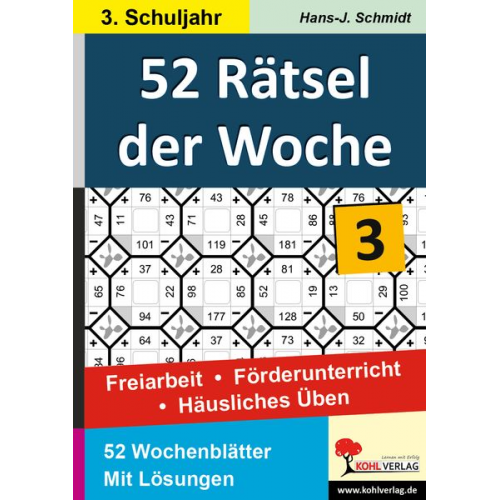 Hans-J. Schmidt - 52 Rätsel der Woche / 3. Schuljahr