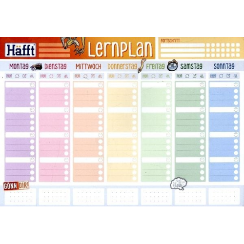 Häfft Lernplan Block A4