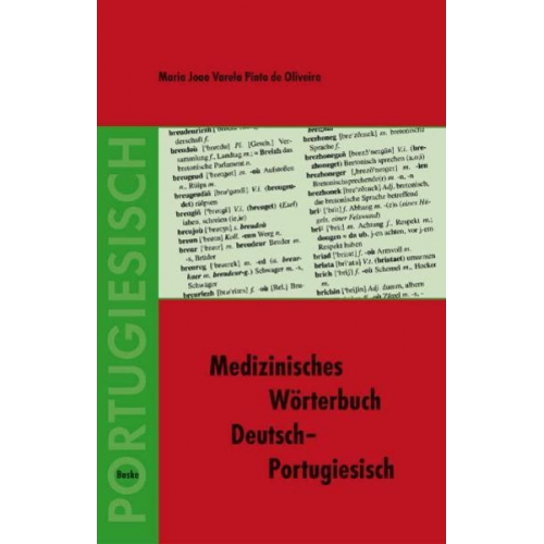 Maria João Varela Pinto de Oliveira - Medizinisches Wörterbuch Deutsch–Portugiesisch