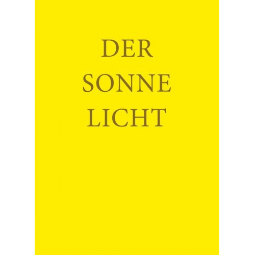 Der Sonne Licht