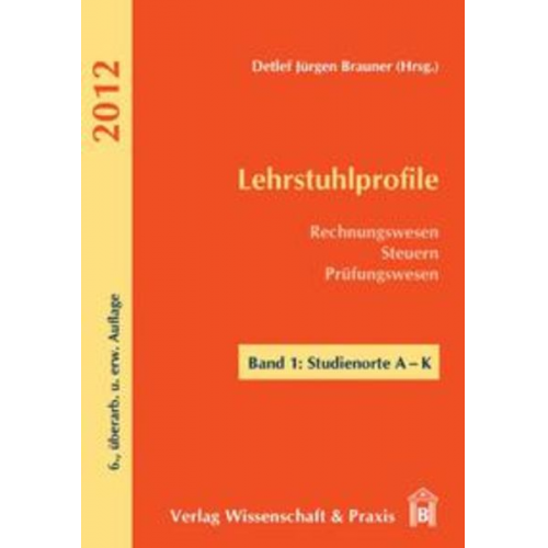 Lehrstuhlprofile 2012.