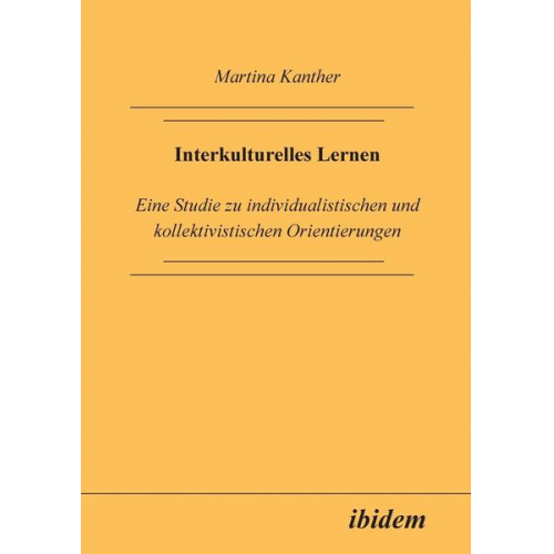 Martina Kanther - Kanther, M: Interkulturelles Lernen. Eine Studie zu individu