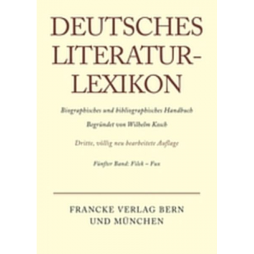 Wilhelm Kosch - Deutsches Literatur-Lexikon / Filek - Fux