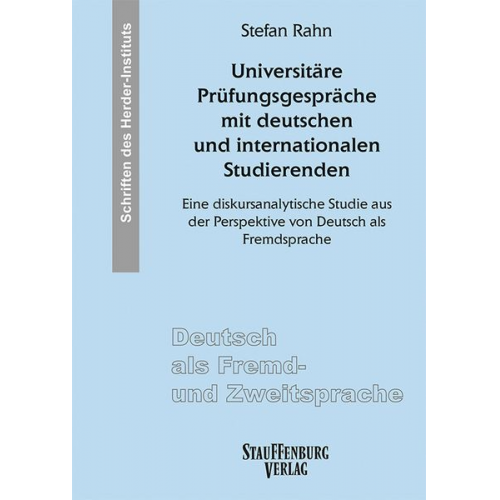 Stefan Rahn - Universitäre Prüfungsgespräche mit deutschen und internationalen Studierenden