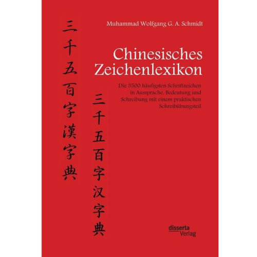 Muhammad Wolfgang G. A. Schmidt - Chinesisches Zeichenlexikon. Die 3500 häufigsten Schriftzeichen in Aussprache, Bedeutung und Schreibung mit einem praktischen Schreibübungsteil