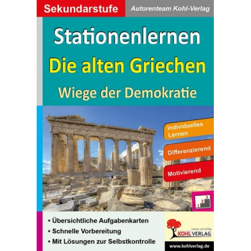 Autorenteam Kohl-Verlag - Stationenlernen Die alten Griechen