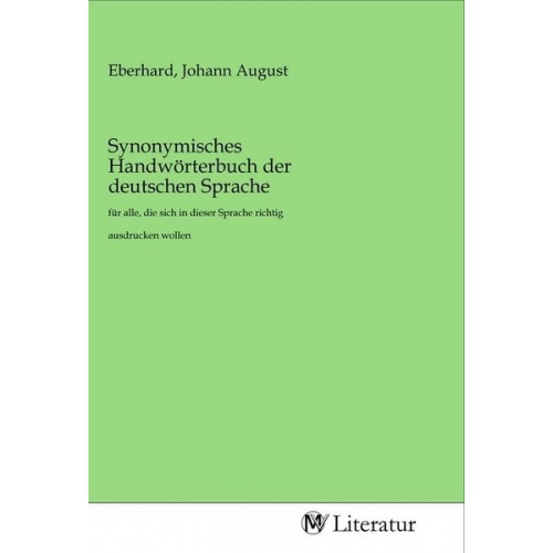 Synonymisches Handwörterbuch der deutschen Sprache