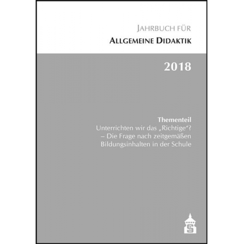 Jahrbuch für Allgemeine Didaktik 2018