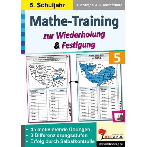 Jörg Krampe Rolf Mittelmann - Mathe-Training zur Wiederholung und Festigung / Klasse 5