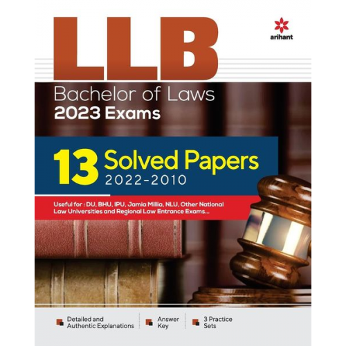 Arihant Experts - LLB Entrance Exam Solved (E)