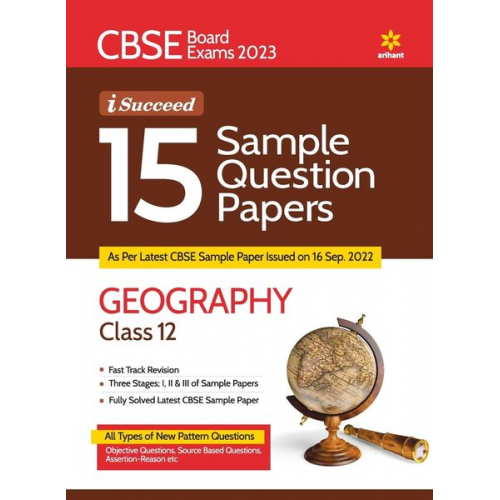 Janbaaz Khan - CBSE Board Exam 2023 I-Succeed 15 Sample Papers GEOGRAPHY Class 12th