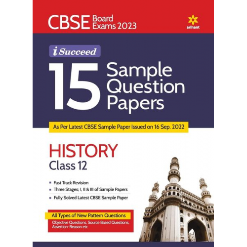 Shivam Tamang Raushan Kumar - CBSE Board Exam 2023 I-Succeed 15 Sample Question Papers HISTORY Class 12th