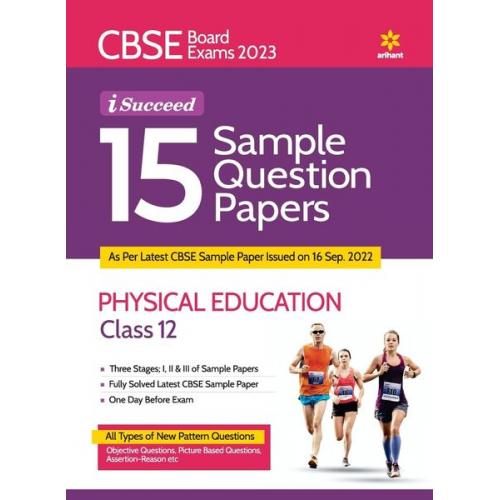 Richa Tewari - CBSE Board Exam 2023 I-Succeed 15 Sample Question Papers Physical Education Class 12th