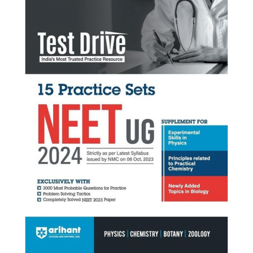 Anuksha Arora Swati Chauhan Ajay Kuma - Arihant Test Drive 15 Practice Sets For NEET UG 2024