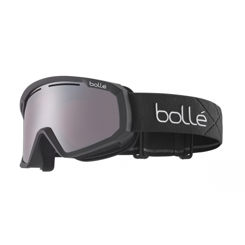 Bollé Y7 OTG Unisex-Skibrille Vollrand Monoscheibe Kunststoff-Gestell, schwarz