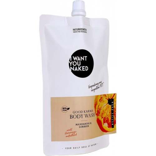 I Want You Naked Good Karma Body Wash Mandarine & Lorbeer REFILL 250 ml