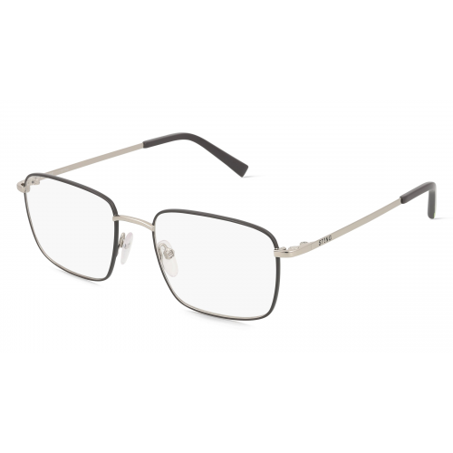 Sting STGVST416 Herren-Brille inkl. Gläser Vollrand Eckig Metall-Gestell 53mm/18mm/145mm, silber