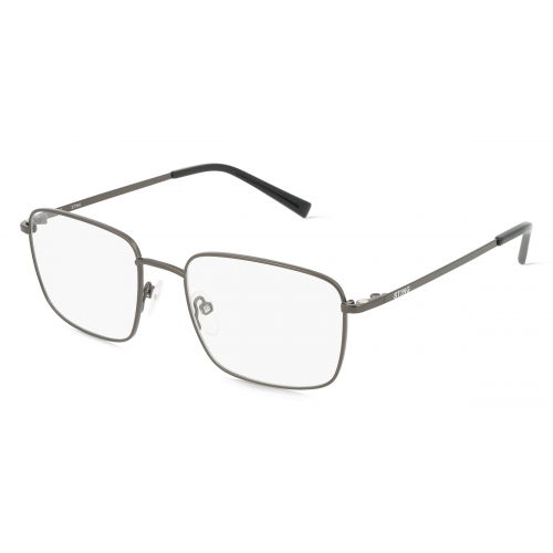 Sting STGVST416 Herren-Brille inkl. Gläser Vollrand Eckig Metall-Gestell 53mm/18mm/145mm, grau