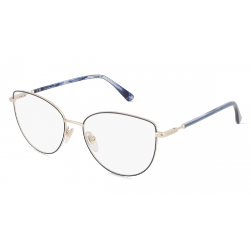 Nina Ricci NRIVNR294 Damen-Brille inkl. Gläser Vollrand Butterfly Metall-Gestell 54mm/16mm/135mm, gold