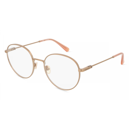 Nina Ricci NRIVNR297 Damen-Brille inkl. Gläser Vollrand Rund Metall-Gestell 52mm/19mm/135mm, braun