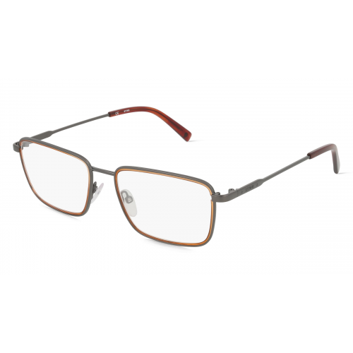 Sting STGVST445 Herren-Brille inkl. Gläser Vollrand Eckig Metall-Gestell 53mm/18mm/145mm, grau