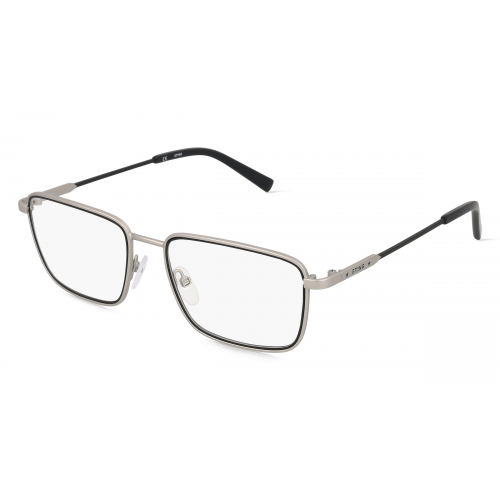 Sting STGVST445 Herren-Brille inkl. Gläser Vollrand Eckig Metall-Gestell 53mm/18mm/145mm, silber