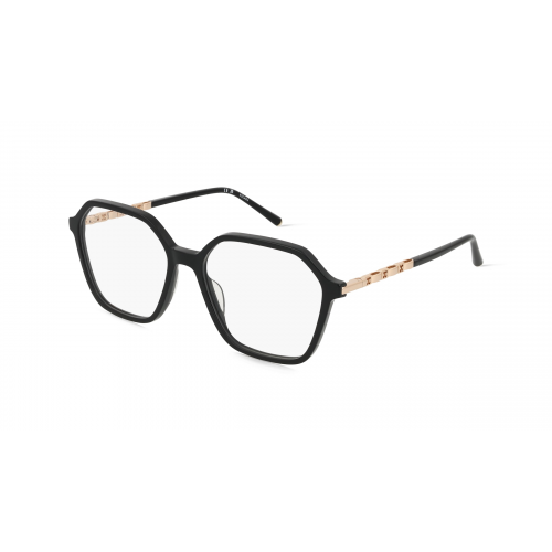 Escada ESCVESD54 Damen-Brille inkl. Gläser Vollrand Eckig Kunststoff-Gestell 55mm/16mm/135mm, schwarz