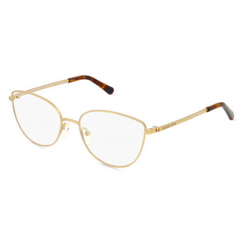 Michael Kors MK3030 Damen-Brille inkl. Gläser Vollrand Cateye Metall-Gestell 54mm/17mm/140mm, gold