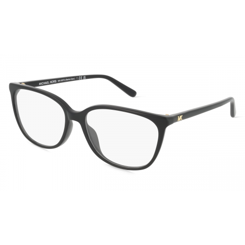 Michael Kors MK4067U Damen-Brille inkl. Gläser Vollrand Cateye Acetat-Gestell 55mm/16mm/140mm, schwarz