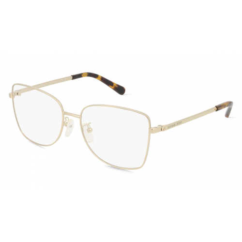 Michael Kors MK3035 Damen-Brille inkl. Gläser Vollrand Cateye Metall-Gestell 54mm/16mm/140mm, gold