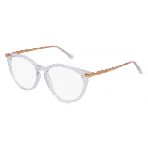 Michael Kors MK4074 Damen-Brille inkl. Gläser Vollrand Rund Kunststoff-Gestell 51mm/16mm/140mm, transparent