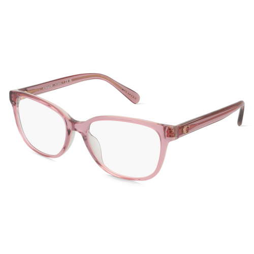 Coach HC6224U Damen-Brille inkl. Gläser Vollrand Eckig Acetat-Gestell 53mm/17mm/145mm, pink