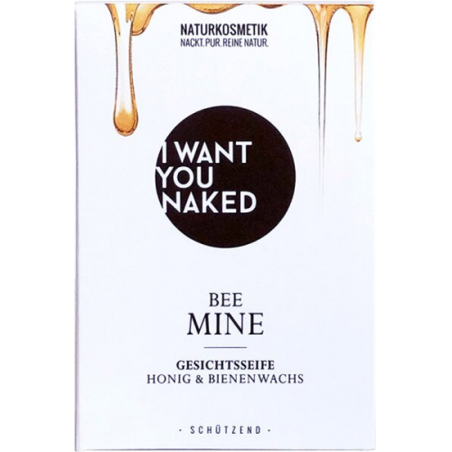 I Want You Naked Gesichtsseife Bee Mine Honig & Bienenwachs 100 g