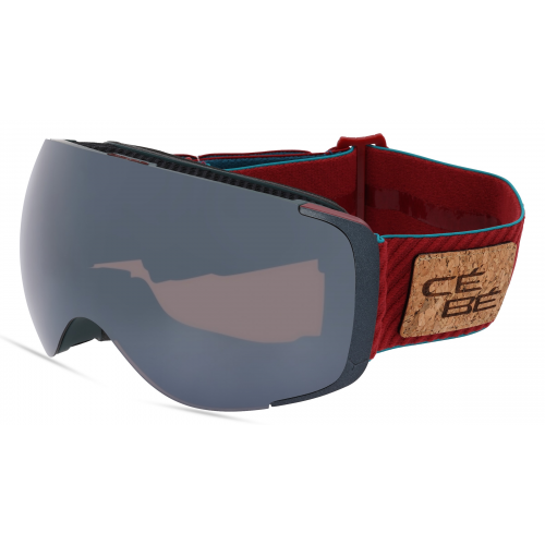 Cébé EXO OTG  Unisex-Skibrille Vollrand Monoscheibe Kunststoff-Gestell, grün