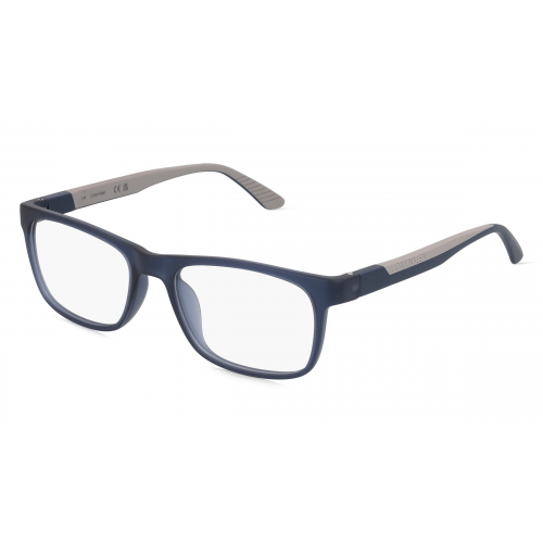 Calvin Klein CK20535 Unisex-Brille inkl. Gläser Vollrand Eckig Kunststoff-Gestell 52mm/18mm/145mm, blau