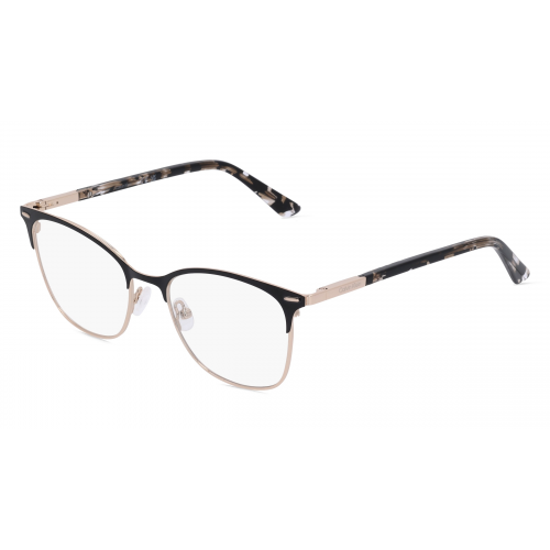 Calvin Klein CK21124 Damen-Brille inkl. Gläser Vollrand Butterfly Metall-Gestell 51mm/18mm/140mm, gold